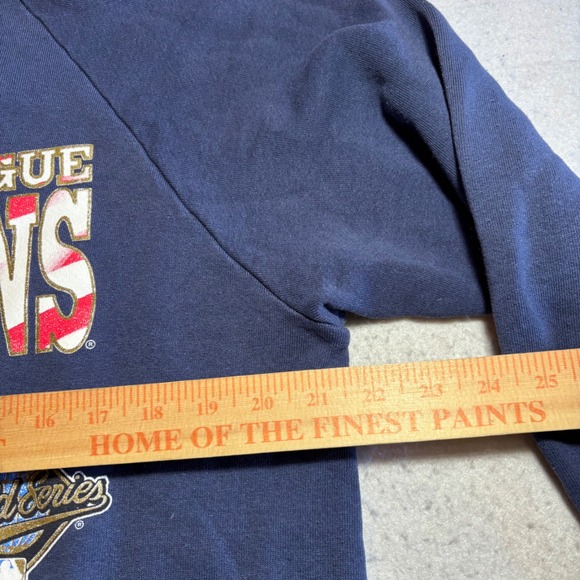 Vintage 1995 Cleveland Indians American League Champions Sweatshirt Mens Adult L - Picture 4 of 7